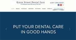 Desktop Screenshot of grovestreetdental.com