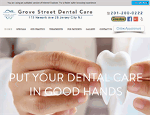 Tablet Screenshot of grovestreetdental.com